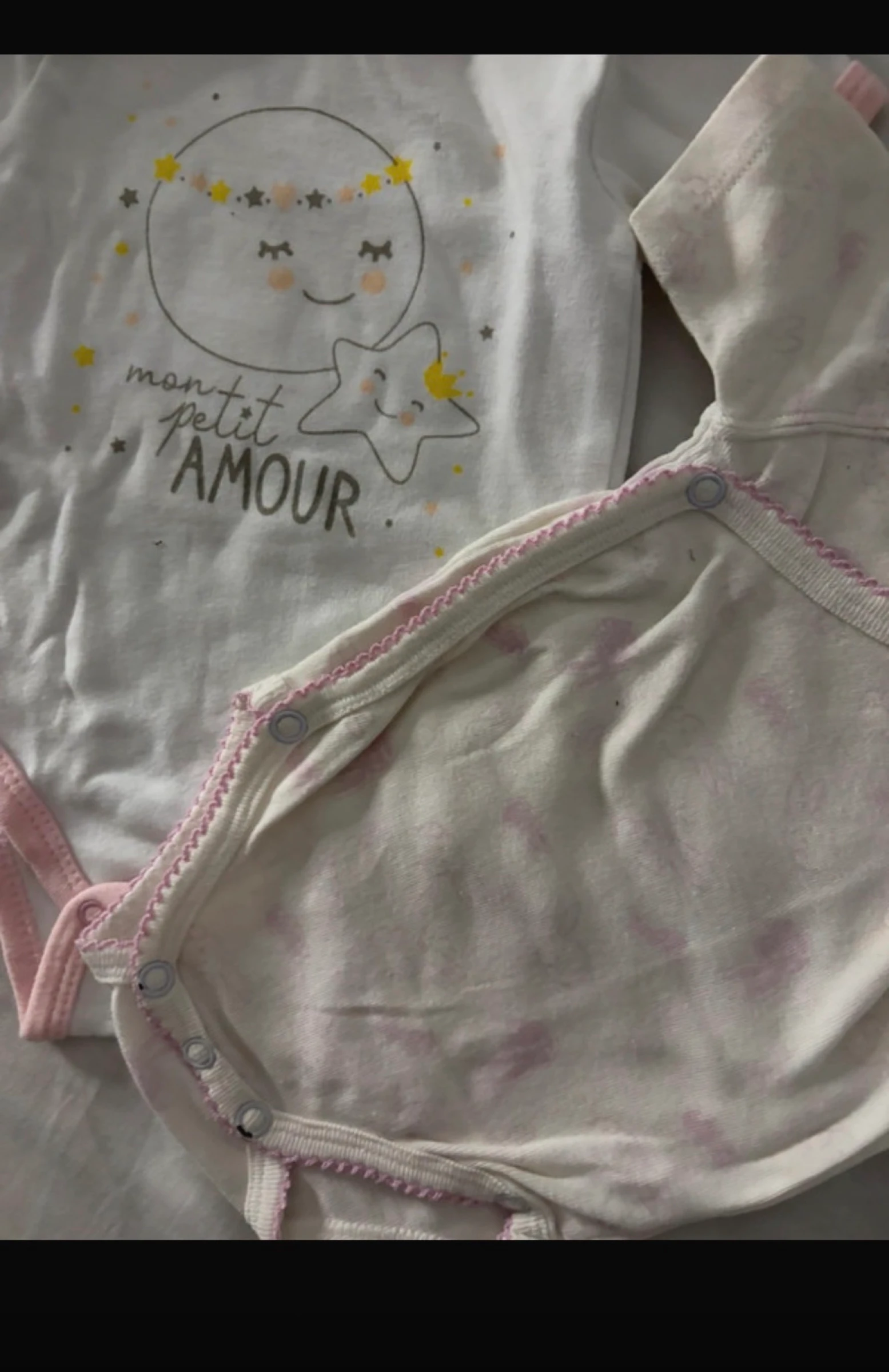 Lot of 12 baby girl bodysuits 1 month / 54 cm Orchestra & Kiabi – photo 13